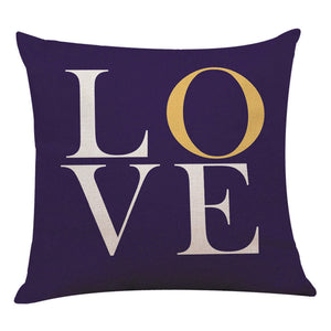 Home Decor Cushion Cover Love Geometry Throw Pillowcase Pillow Covers NEW - Aborto Crafts