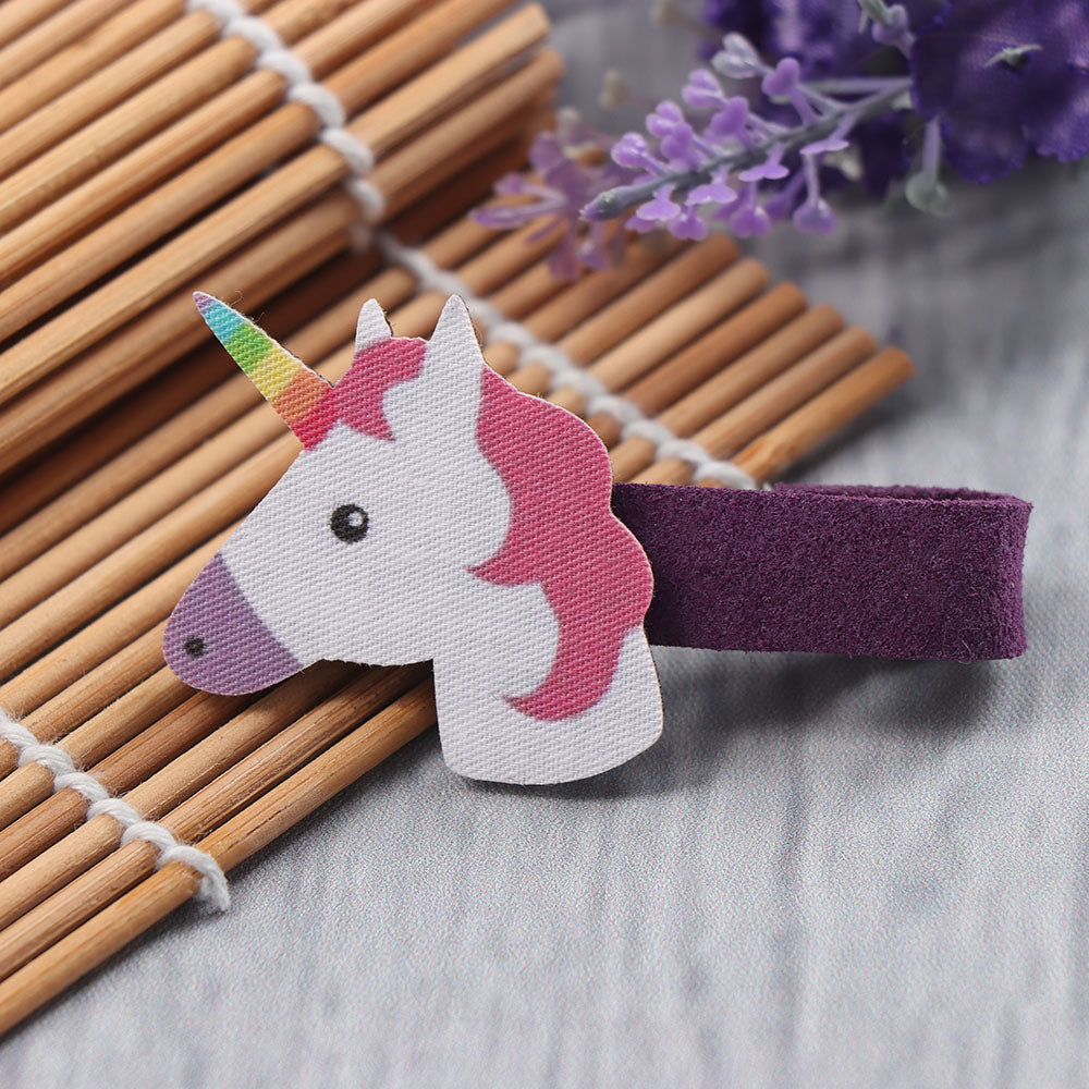 1PC Handmade Cartoon BB Kids Child Girls DIY Hair Clips Crafts Headwear Unicorn Star Hairpins Barrettes Hair Band Accessories - Aborto Crafts