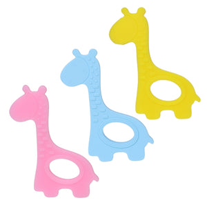 DIY Kid Giraffe Shape Craft Handmade Chewing Ring Toy Baby Teether Soft Silicone - Aborto Crafts