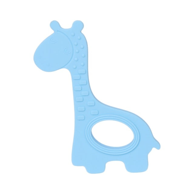 DIY Kid Giraffe Shape Craft Handmade Chewing Ring Toy Baby Teether Soft Silicone - Aborto Crafts