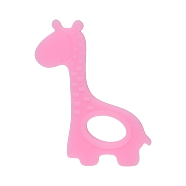 DIY Kid Giraffe Shape Craft Handmade Chewing Ring Toy Baby Teether Soft Silicone - Aborto Crafts